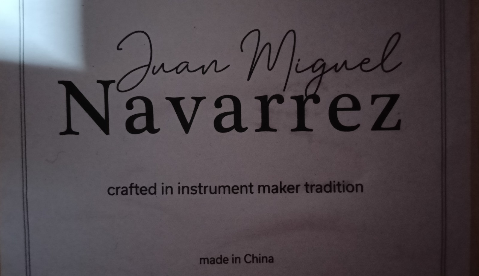 Chitarra classica Juan Miguel Navarrez 4/4 con custodia foto 5