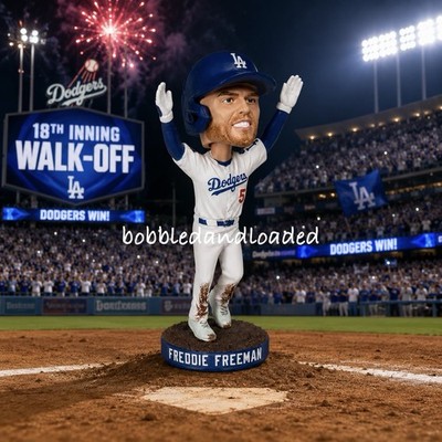 PRESALE  Freddie Freeman 18th Inning Walk-Off WS HR Dodgers Bobblehead 7/6/26