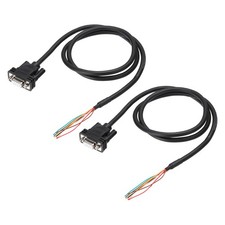 2 Pcs 3.3 ft 26AWG DB9 Female Connector to Bare Wire END RS232 9-Pin