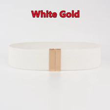 Fashion Women Elastic Band Wide Belts Simple down Coat Waist Belt Female Buckl