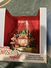 Disney Parks Mickey & Minnie Castle Christmas Countdown Calendar READ READ