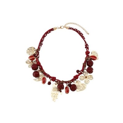 Adjustable Celestials Floral Heart Charm Necklace Everyday Elegant Styles
