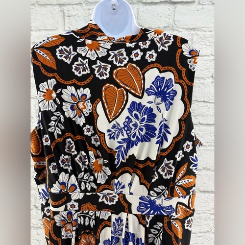 Chicos Sleeveless Pleated Floral Maxi Dress Sz 16 3 New Resort Vacation - Picture 6 of 12