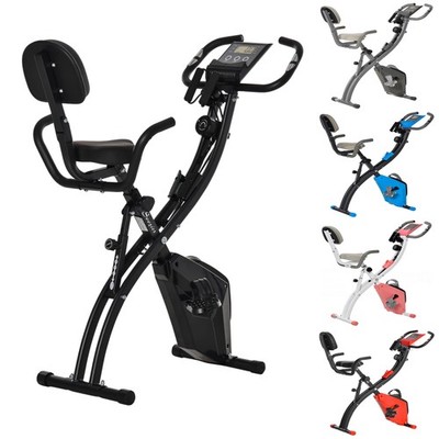 Heimtrainer X-Bike 2-in-1 Fahrradtrainer Trimmrad LCD-Display klappbar Gebraucht