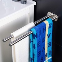 Handtuchhalter Zweiarmig Bad Wandmontage Edelstahl GebüRstet Doppelt 40Cm