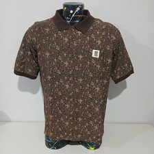Camisa Polo Vintage G-Unit 50 Cent Manga Puños Cromo Emblema Marrón Talla M - En muy buena condición