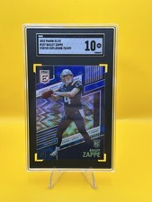 2022 Elite Status Explosion Blue Bailey Zappe Rookie RC Patriots SGC 10 /499