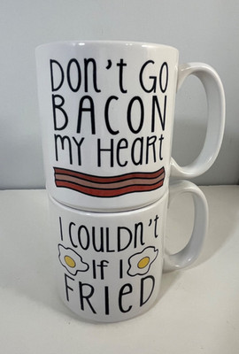 Don't Go Bacon My Heart I Couldn't If I Fried Bacon and Egg Mugs Thailand