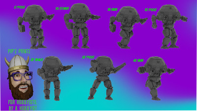 Imp Alternate Mech Model For Battletech 6mm-10mm-15mm RLWS