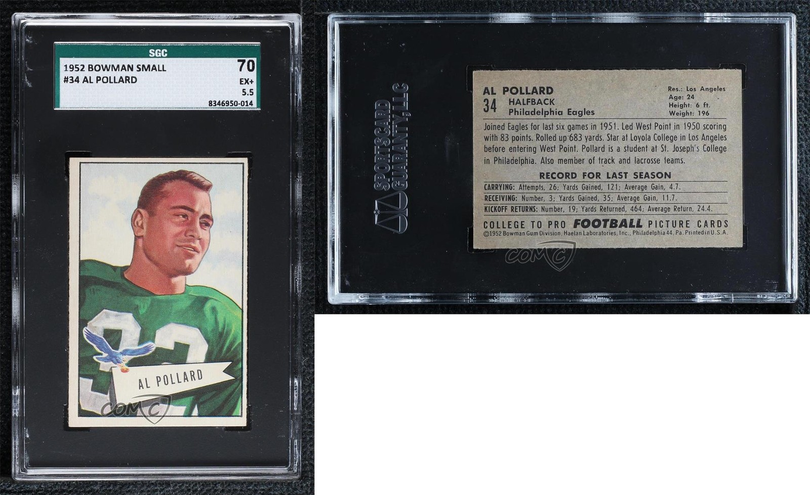 1952 Bowman - Al Pollard #34 Small (RC) for sale online | eBay