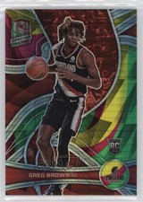 2021-22 Panini Spectra Rookies Asia Red & Yellow Prizm 63/75 Greg Brown III 13hc