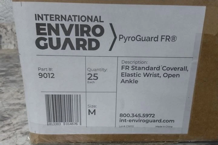 International Enviroguard 9012-M 25 Pk Size M Blue Fabric Coverall image 2