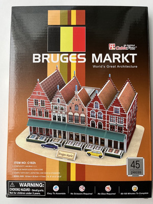 3D Puzzle Brügge Markt Belgien CubicFun Bruges Westflandern
