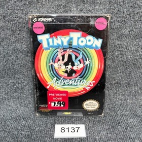 Tiny Toon Adventures NES Nintendo Entertainment Complete w/ Manual CIB Box VGC