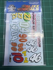 Slixx 1487 I Number sheet 1/24 waterslide decal