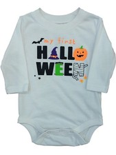 Infant Boys Girls First Halloween Bodysuit Witch Monster Baby Outfit 3m