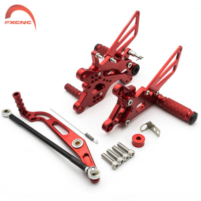 For Yamaha YZF R6 R6S 2006-2019 2020 CNC Rearset Footrest Footpegs Pedals GP