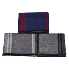 Winter Warm Scarf Fashion Versatile Contrast Stripe Tourism Scarf Gift Male