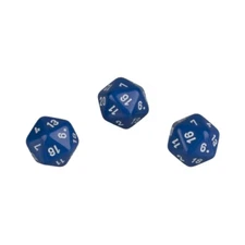 20-Sided Die - Icosahedron - W20 - Blue