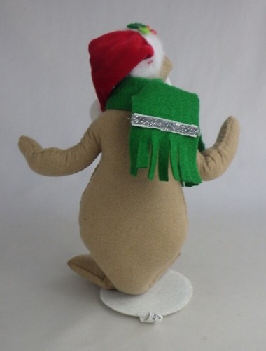 Annalee 8” Walrus Doll Silver Sparkle in Santa Hat – 2013 - Picture 4 of 8