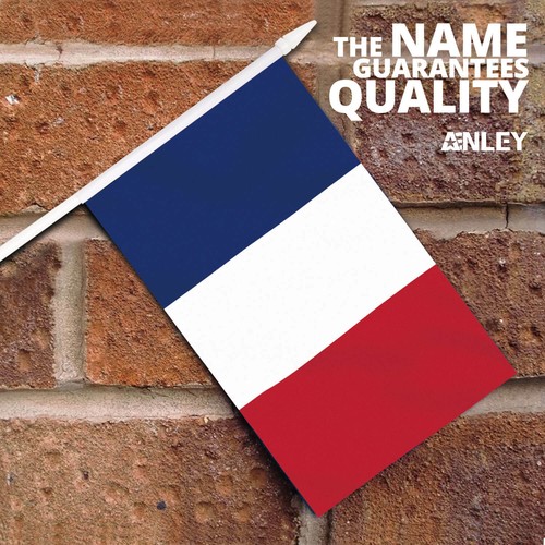 Anley Frankreich Mini Flagge 12er Pack - Hand kleine Miniatur französische Flaggen am Stick - Bild 2 von 7