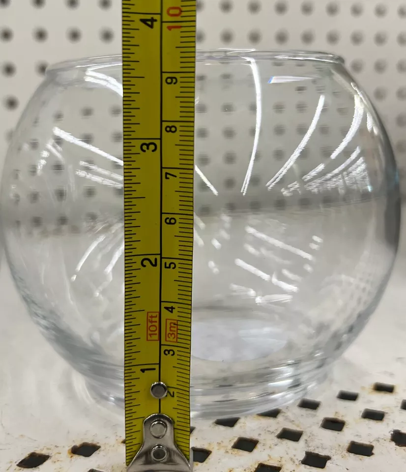 2 cuencos de burbujas de vidrio transparente Libbey de 3-1/2" X 3-7/8" hechos en EE. UU. Par G05 Foto 3 de 4