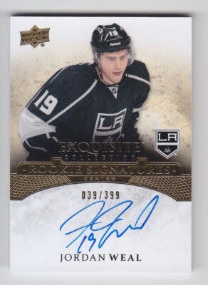 2015-16 UD EXQUISITE JORDAN WEAL RC HARD AUTO 039/399 ROOKIE SIGNATURES Kings