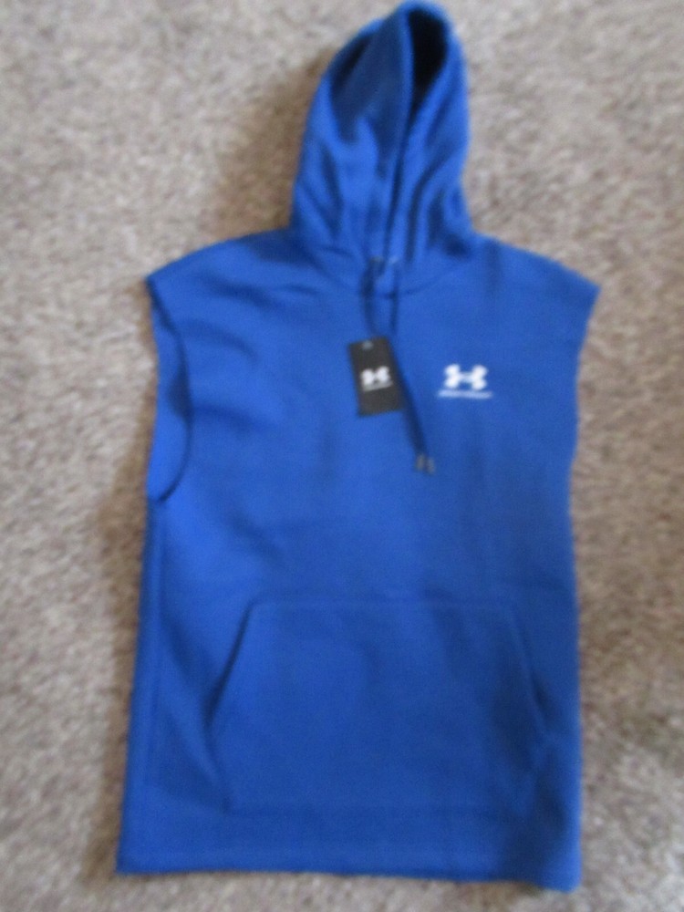 UA Icon Fleece SL Sleeveless Hoodie for Men - Size M Medium - $60