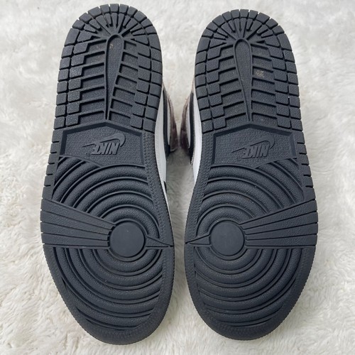 Nike Kid's Black White Air Jordan 1 Mid SE Tie-Dye Sneakers Lace Up Shoes Size 1 - Picture 8 of 8