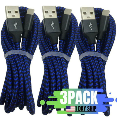 3Pack For iPhone 12 11 8 7 6 Plus USB Fast Charger Cable 10Ft 6Ft Charging Cord