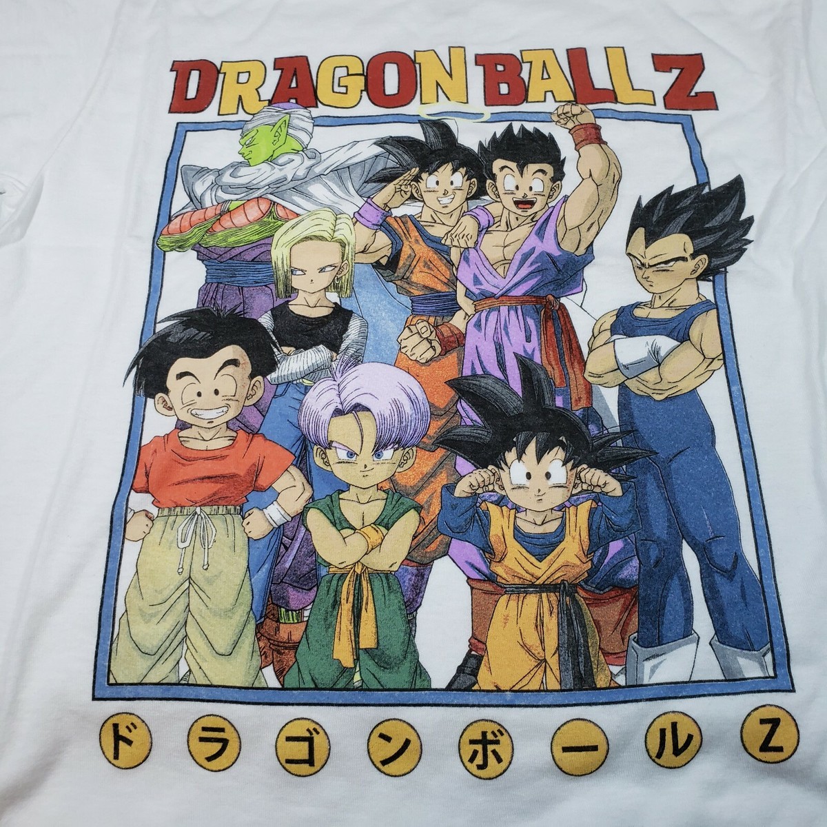 トップス DRAGON BALLZ EURO XL DREAMcolours Dragon Ball Z Squad Short Sleeve Tee - Off White | Fashion Nova