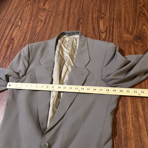 Mani By Giorgio Armani Blazer Size 38 Cream 100% Virgin Wool Made In Italy 2040 - Picture 5 of 14