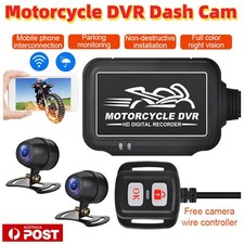 Wifi Motorcycle DVR Dash Cam 1080P Camera Waterproof Night Vision Recorder GPS
