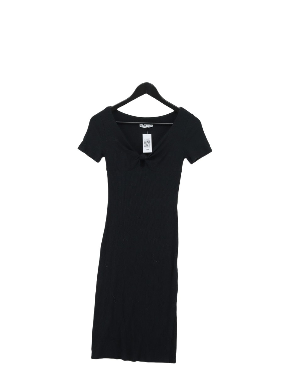 Hollister Black Midi Dress Hollister Women's Midi Dress S Black