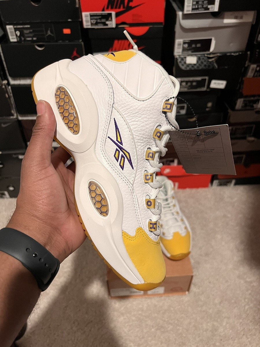 Reebok Question Mid “Yellow Toe - Shoe Palace Special Box  display picture 1