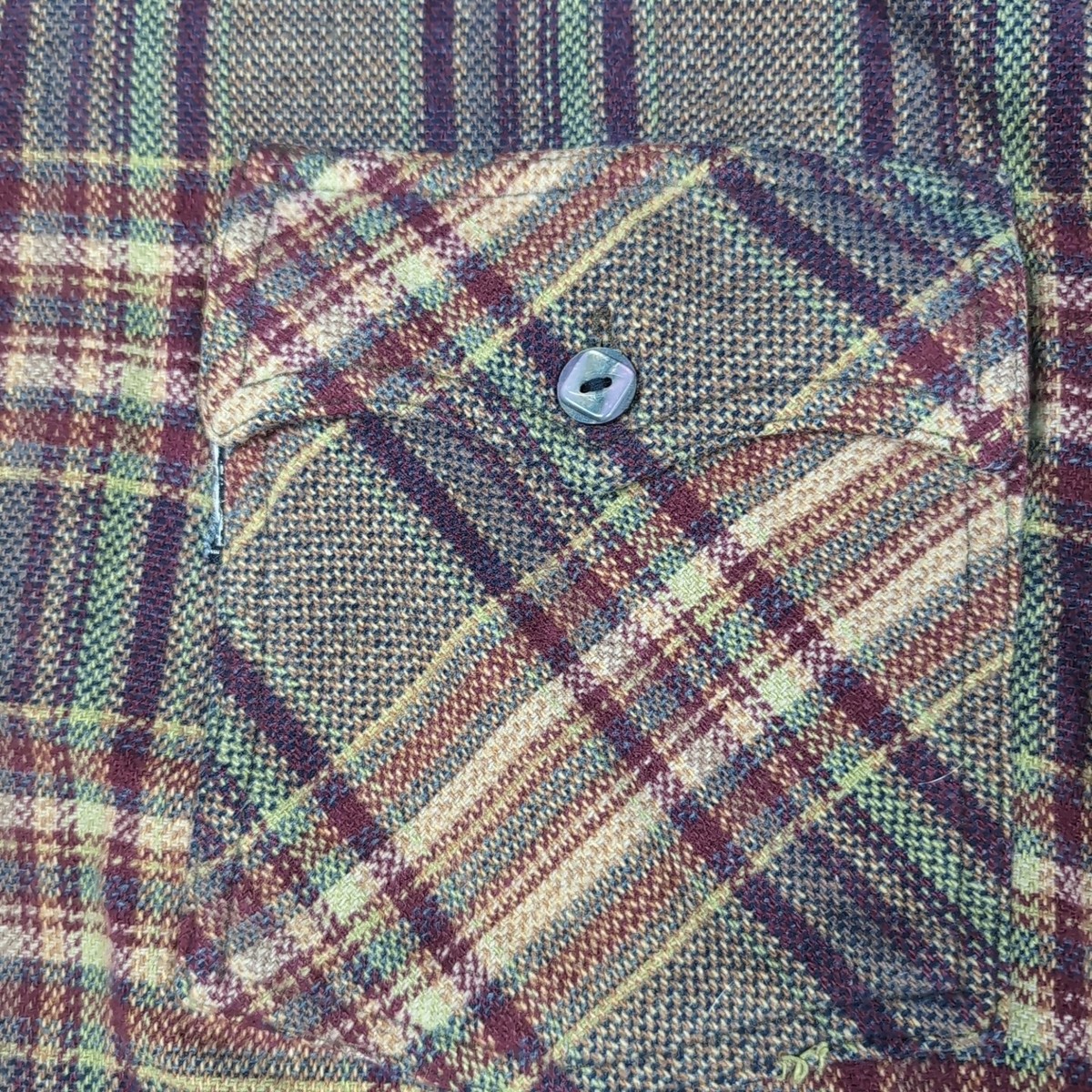 Chemise Homme Vintage Alaska Wilderness Gear - Blanche à Carreaux - Flanelle Lourde - Taille XL