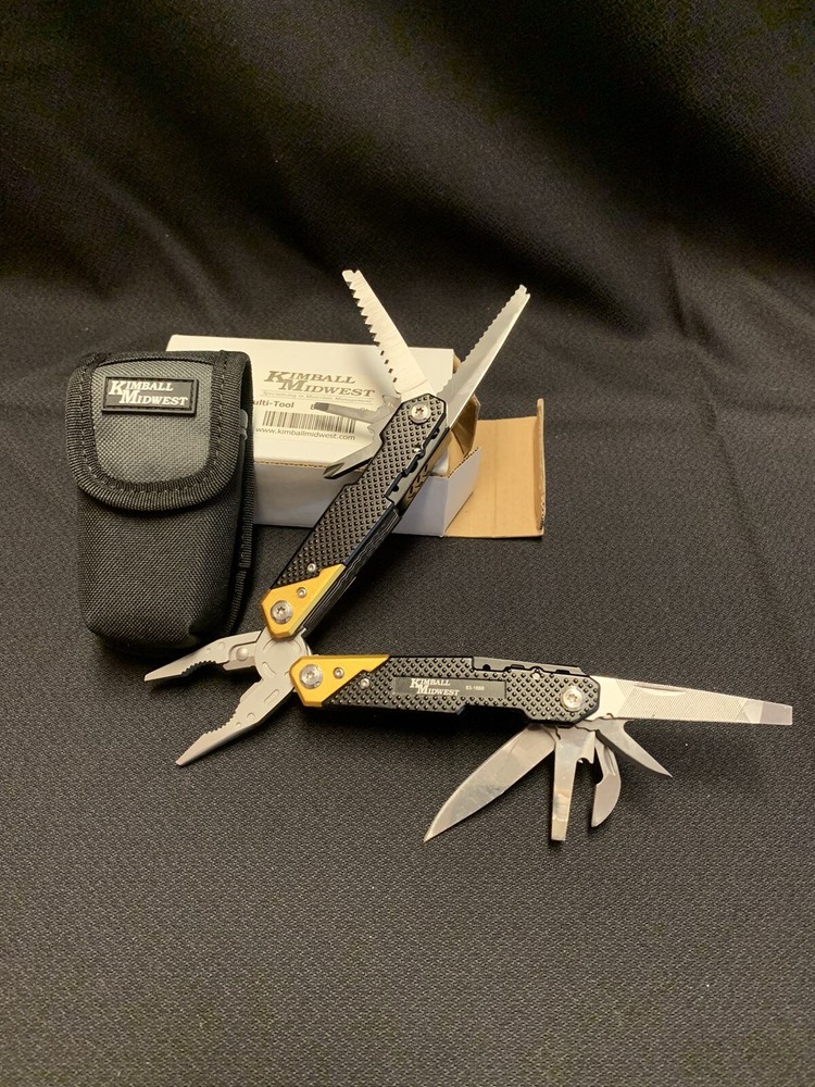 14-in-1 Stainless Steel Multi Tool by Kimball Midwest with Case – Brand New