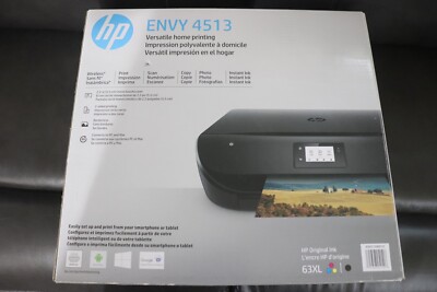 New Hp Envy 4513 Wireless Color All In One Photo Inkjet Printer Copy Scan.