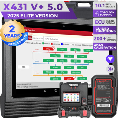 LAUNCH X431 PRO3S+ Profi KFZ OBD2 Diagnosegerät ALLE SYSTEM ECU Codierung ADAS