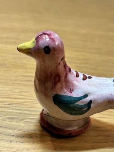 Charming Vintage Ceramic Bird Whistle Multicoloured - Picture 8 of 9