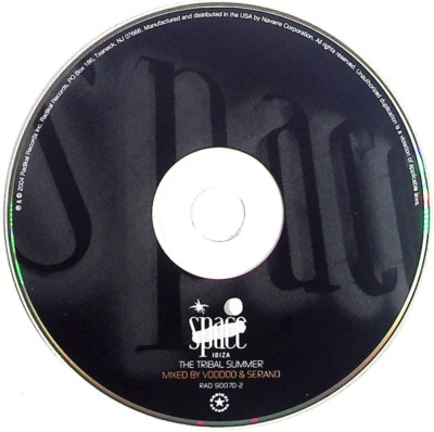 Space Ibiza Tribal Summer CD Mixed by Voodoo & Serano No Case VG Cond