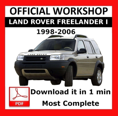 OFFICIAL WORKSHOP Manual Repair Land Rover Freelander 1998 - 2006 - 第 1/6 張圖片