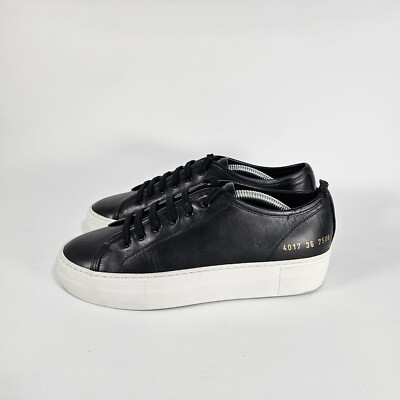 Common Projects Shoes Women Sz 6 Tournament Low 36 Sneakers Platform Minimalist