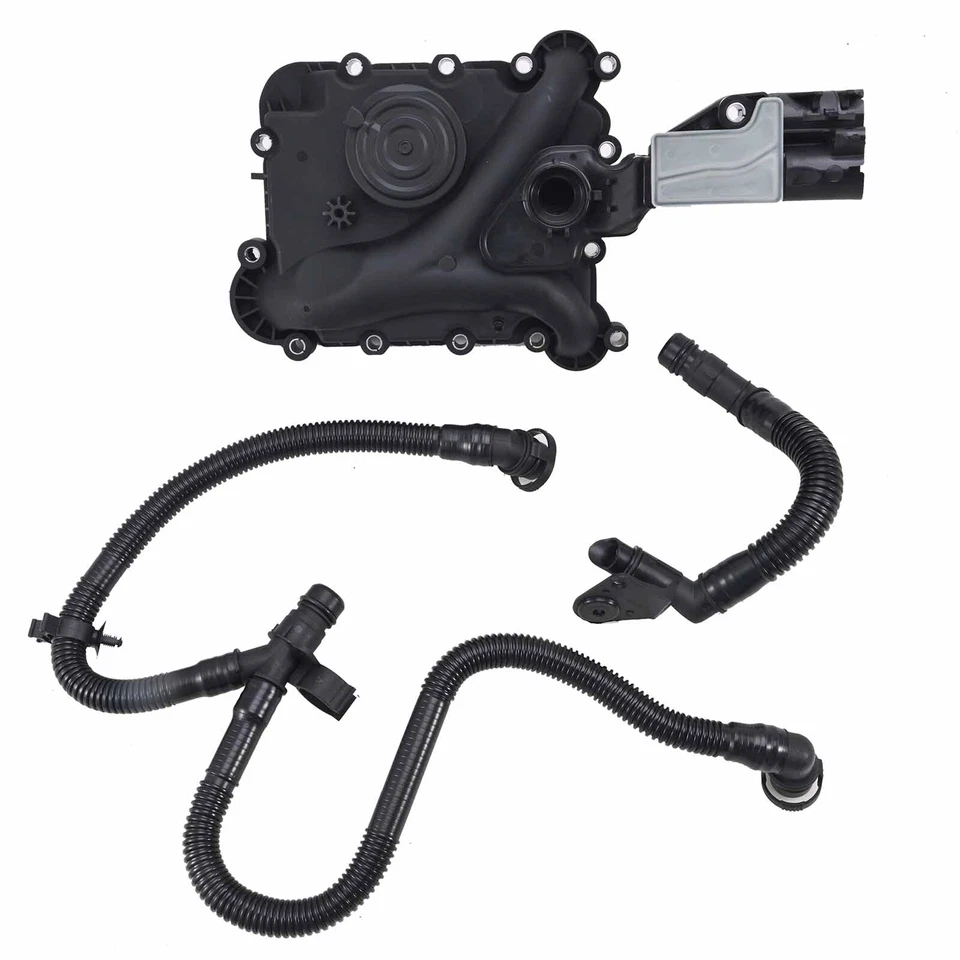 For Audi Q5 A4 A6 C6 A5 A8 Q7 Oil Separator PCV Valve Vent Trim & Hose Tube - Image 4 of 4