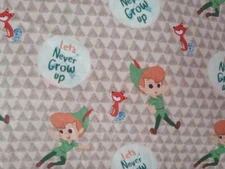 Disney peter pan fox fun fabric piece 11 by 11 inch 1pc