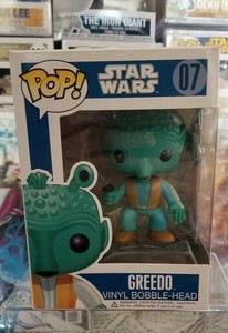 Star Wars Funko POP! Greedo Blue Box #07 with Protector please read/look @photos | eBay