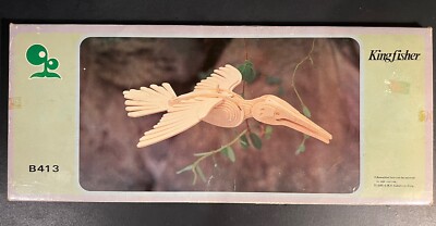 Kingfisher (Alcedo Atthis) Wooden Model; GMT Industrial B413; Good Condition