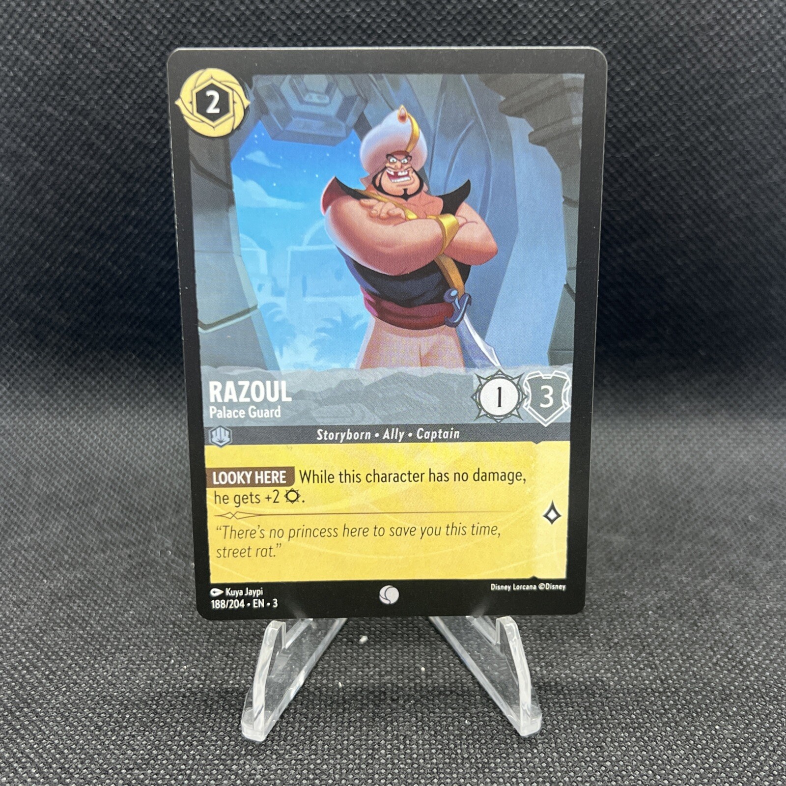 Disney Lorcana TCG Razoul Palace Guard 188/204 Common Into The Inklands ML NM