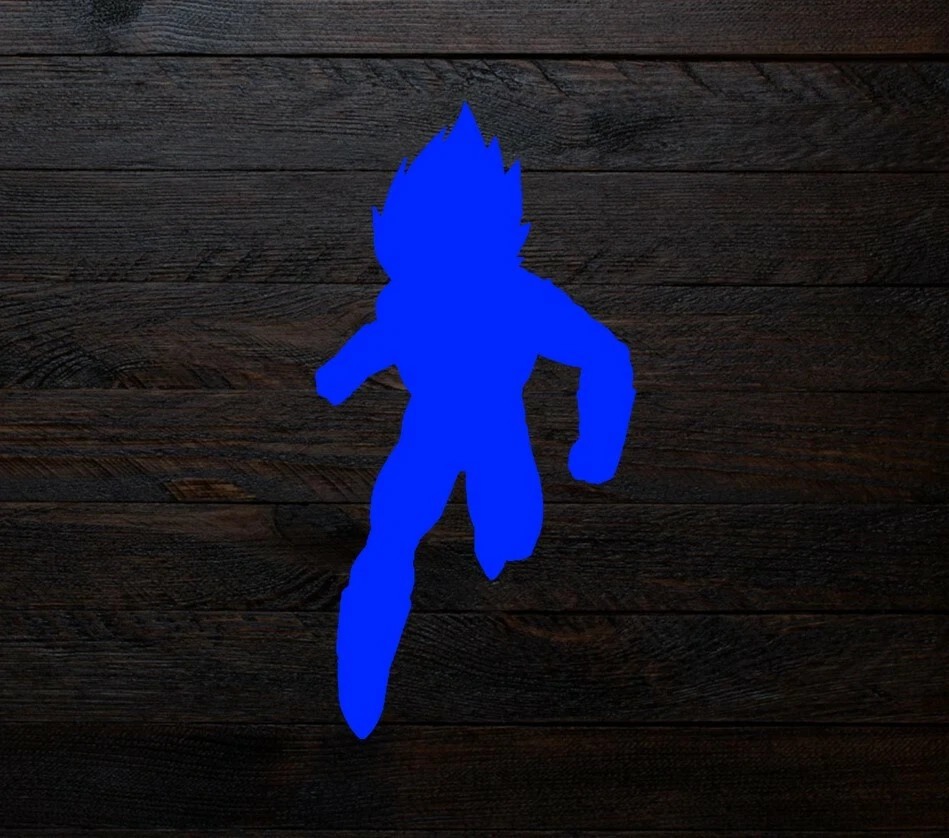 Hágalo usted mismo Pintura Artística Reutilizable Plantilla Silueta - Dragon Ball Z Super Saiyan Vegeta 2 Foto 2 de 2