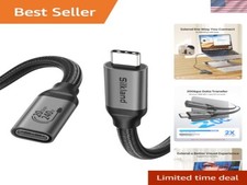 20Gbps USB C Extension Cable 4ft 240W Fast Charging 5K Video Output